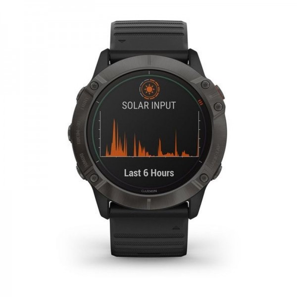 Garmin Fenix 6X Pro Solar, Ceas Grey/Black