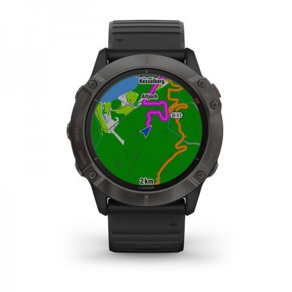 Garmin Fenix 6X Pro Solar, Ceas Grey/Black