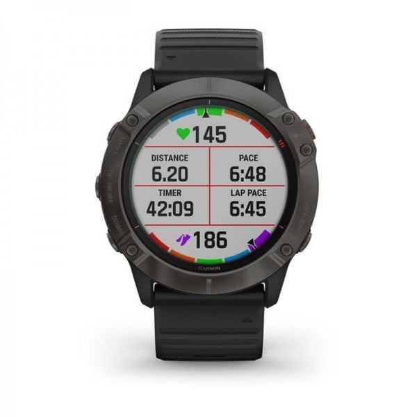 Garmin Fenix 6X Pro Solar, Ceas Grey/Black