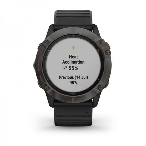 Garmin Fenix 6X Pro Solar, Ceas Grey/Black