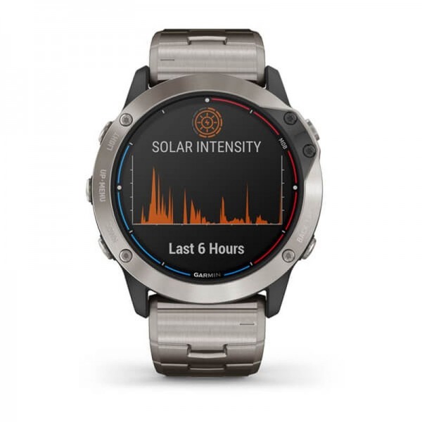 Garmin Quatix 6X Solar, Ceas Titanium