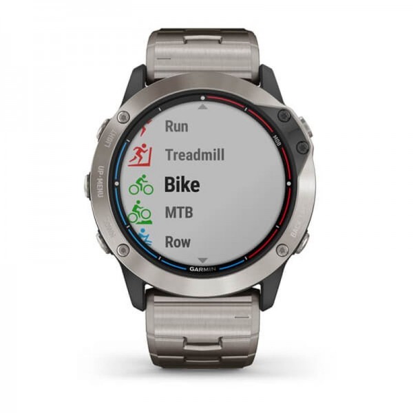 Garmin Quatix 6X Solar, Ceas Titanium