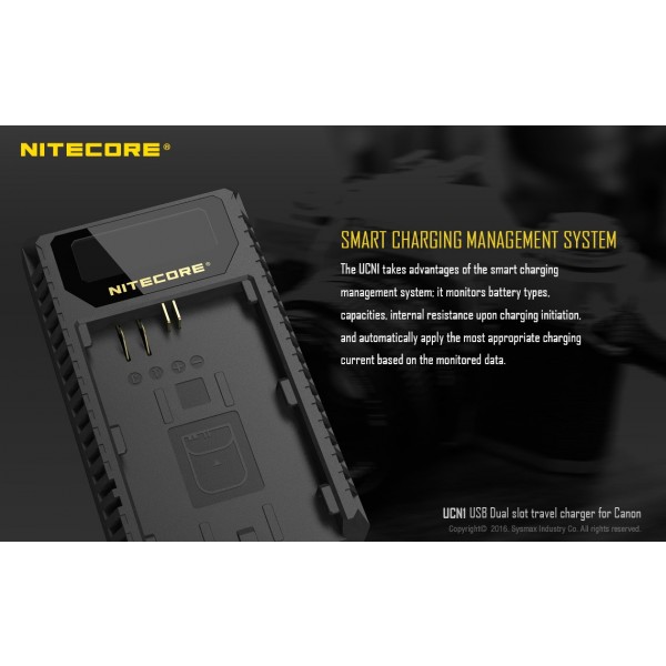 Încărcător Nitecore UCN1 Pentru Acumulatori De Camere Canon