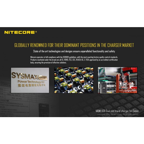 Încărcător Nitecore UCN1 Pentru Acumulatori De Camere Canon