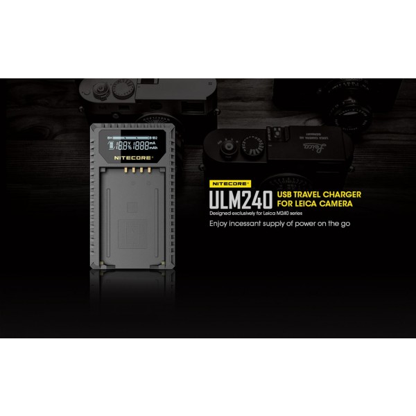 Încărcător Nitecore ULM240 Pentru Acumulatori De Camere Leica