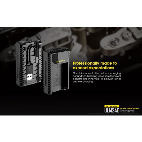 Încărcător Nitecore ULM240 Pentru Acumulatori De Camere Leica