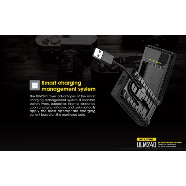 Încărcător Nitecore ULM240 Pentru Acumulatori De Camere Leica