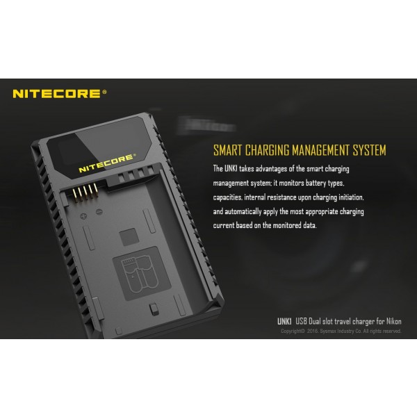 Incarcator Nitecore UNK1 Pentru Acumulatori De Camere Nikon 