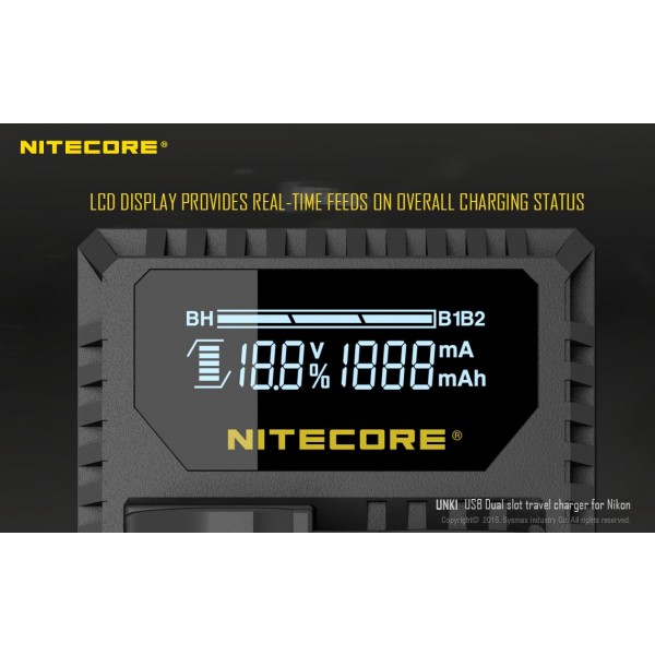 Incarcator Nitecore UNK1 Pentru Acumulatori De Camere Nikon 