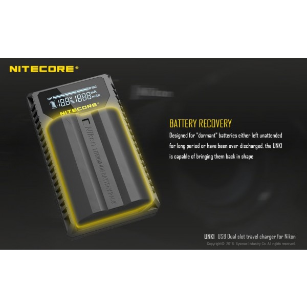 Incarcator Nitecore UNK1 Pentru Acumulatori De Camere Nikon 