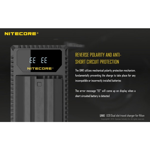 Incarcator Nitecore UNK1 Pentru Acumulatori De Camere Nikon 