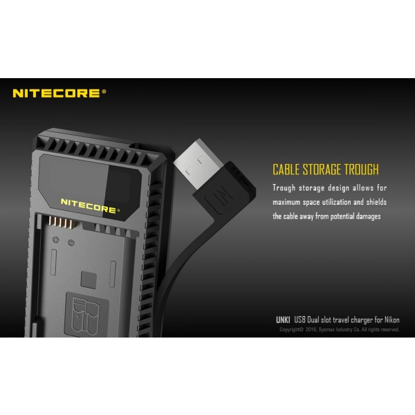 Incarcator Nitecore UNK1 Pentru Acumulatori De Camere Nikon 