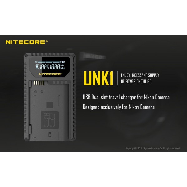 Incarcator Nitecore UNK1 Pentru Acumulatori De Camere Nikon 