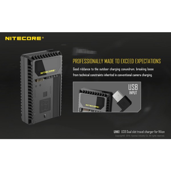 Incarcator Nitecore UNK1 Pentru Acumulatori De Camere Nikon 
