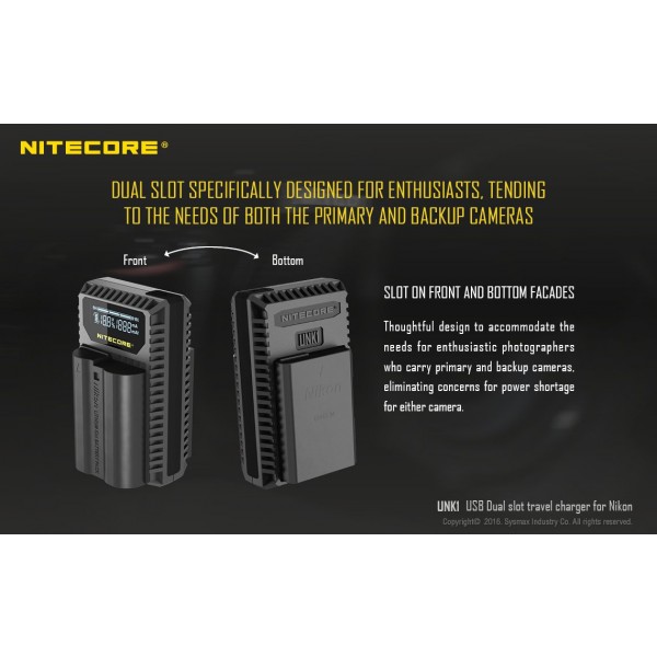 Incarcator Nitecore UNK1 Pentru Acumulatori De Camere Nikon 