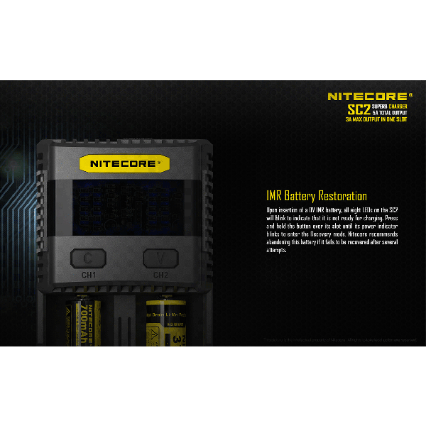 Incarcator universal accelerat Nitecore SC2 