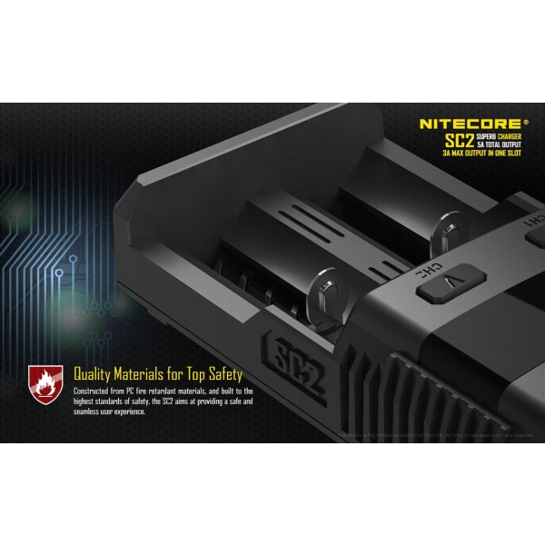 Incarcator universal accelerat Nitecore SC2 