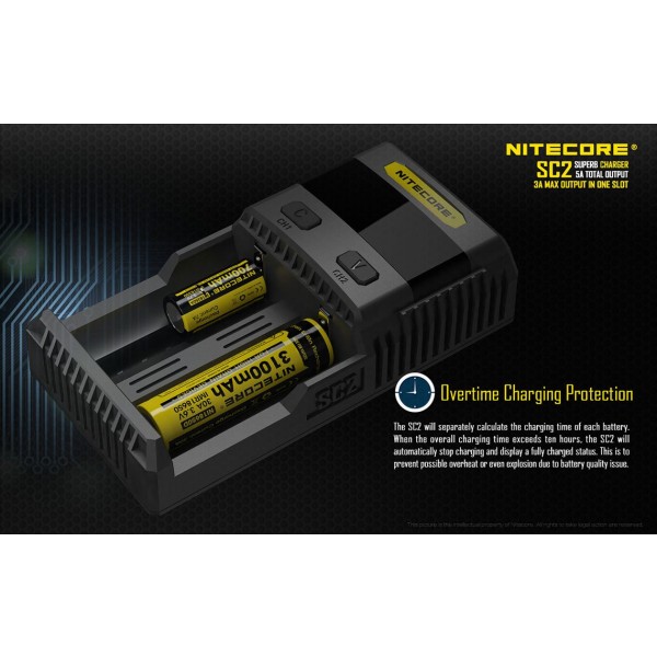 Incarcator universal accelerat Nitecore SC2 