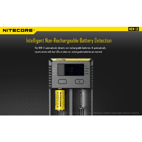 Incarcator Universal Nitecore i2 (Versiune 2016)