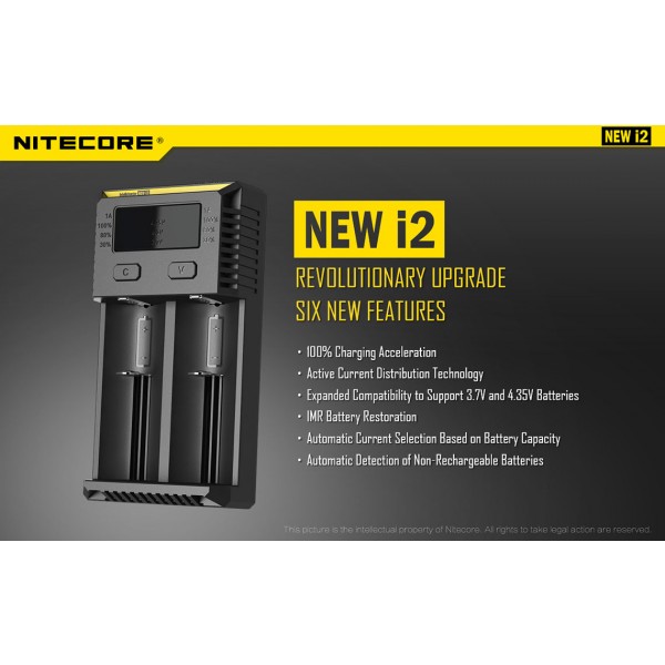 Incarcator Universal Nitecore i2 (Versiune 2016)