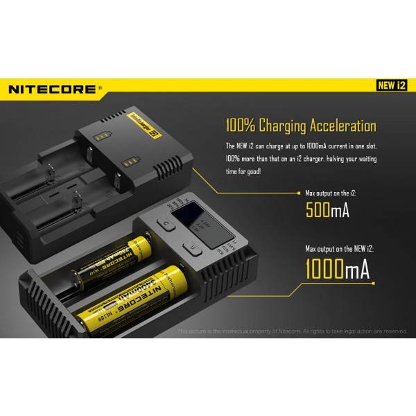 Incarcator Universal Nitecore i2 (Versiune 2016)