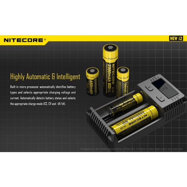 Incarcator Universal Nitecore i2 (Versiune 2016)