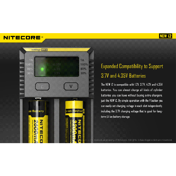 Incarcator Universal Nitecore i2 (Versiune 2016)