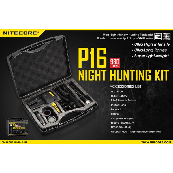 Kit de vanatoare Nitecore P16