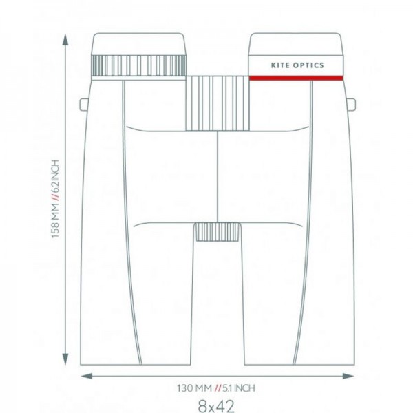 Kite Optics Ursus 8x42, Binoclu
