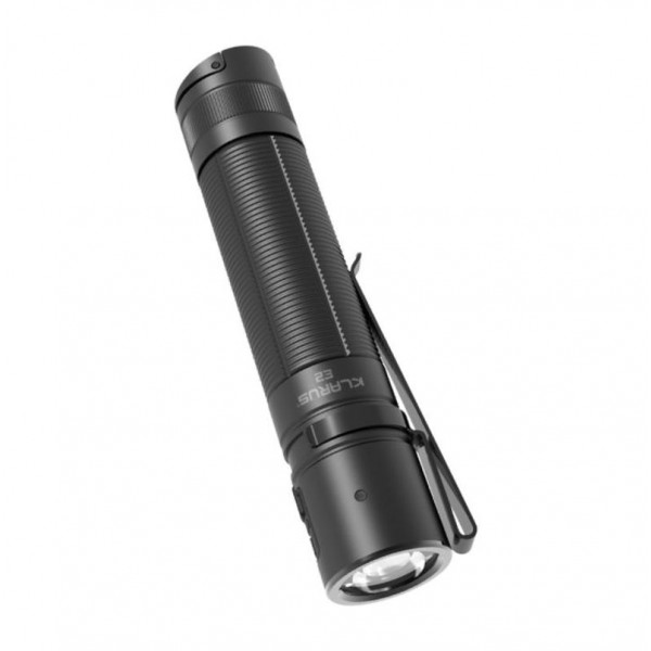 Klarus E2, Lanternă Profesională, Reîncărcabilă USB, 1600 Lumeni, 190 Metri