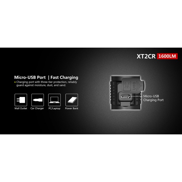 Klarus XT2CR, Lanterna Reincarcabila 