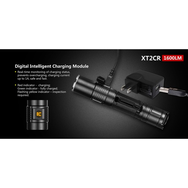 Klarus XT2CR, Lanterna Reincarcabila 