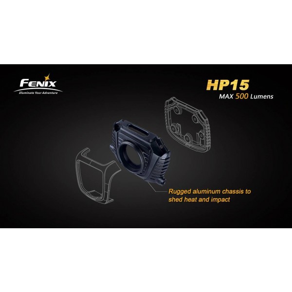 lanternă frontală LED Fenix HP15 500 lumeni
