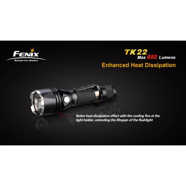 Lanterna LED Profesionala FENIX TK22 XM-L2 (U2) 680 lumeni