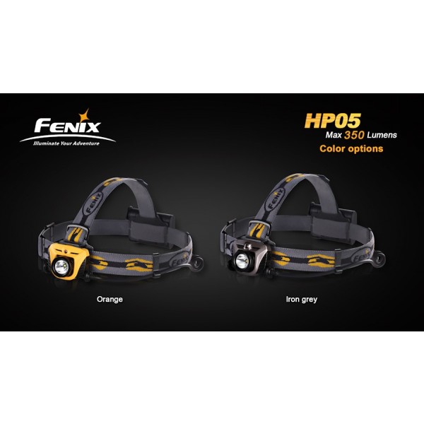 Lanterna LED frontala Fenix HP05 gri