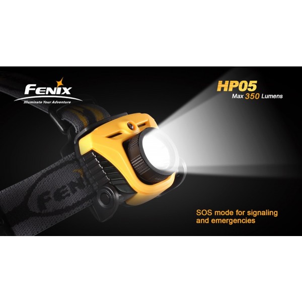 Lanterna LED frontala Fenix HP05 gri