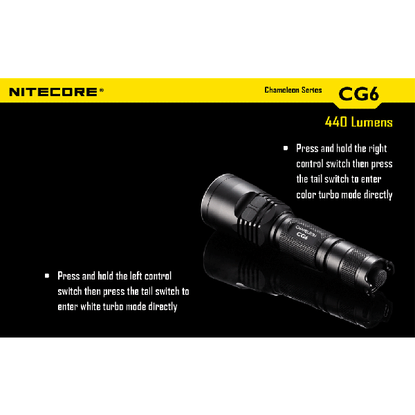 lanterna LED profesionala nitecore chameleon CG6