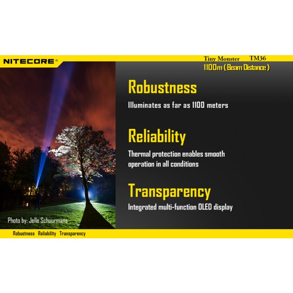 Lanterna LED reincarcabila Nitecore TM36