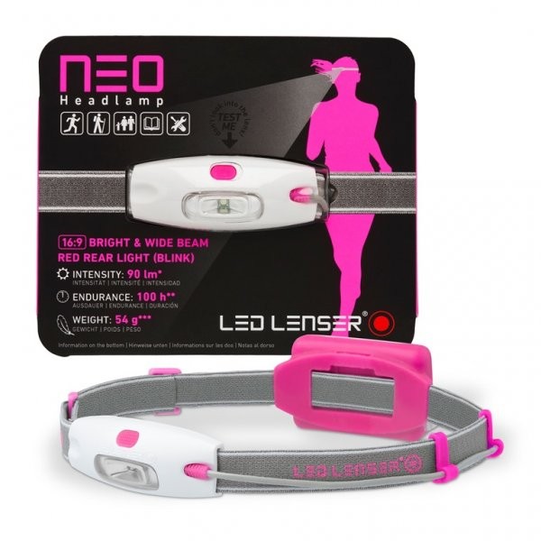 Lanterna frontala LED Lenser NEO roz