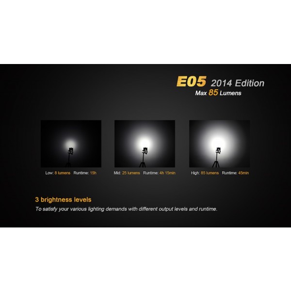 Lanterna LED Fenix E05 XP-E2 85 lumeni