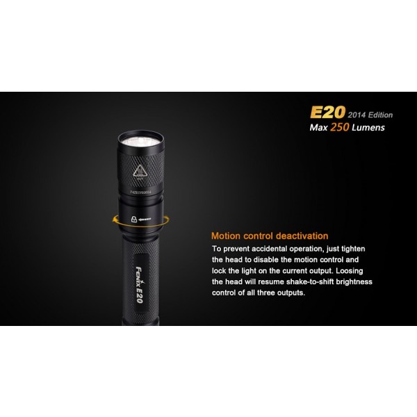 Lanterna LED Fenix E20 250 lumeni