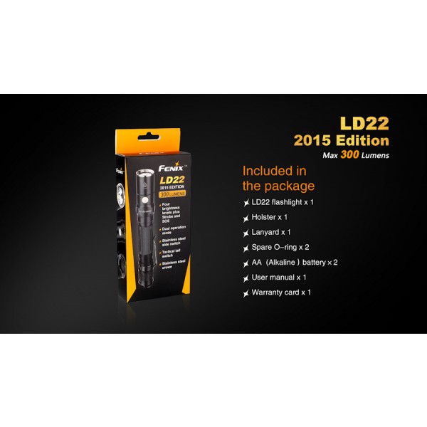 Lanterna LED Fenix LD22 XP-G2 Varianta 2015 (300 lumeni)