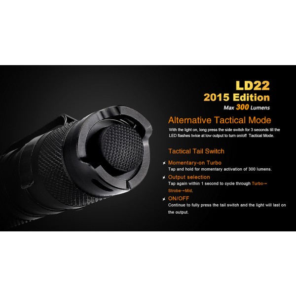 Lanterna LED Fenix LD22 XP-G2 Varianta 2015 (300 lumeni)