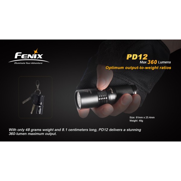 Lanterna LED Fenix PD12 360 lumeni