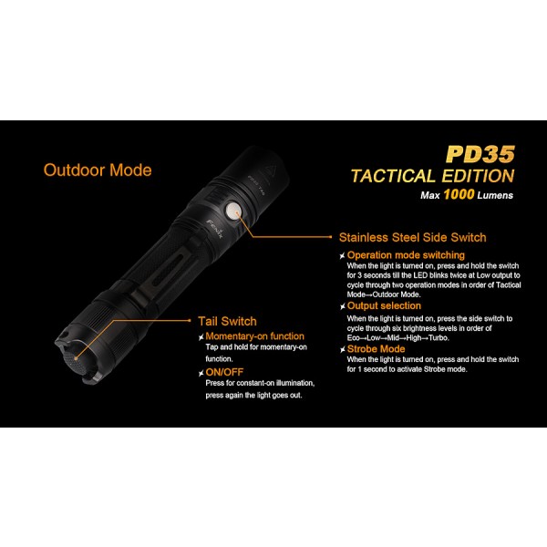 Lanterna LED Fenix PD35 Tactical Edition XP-L