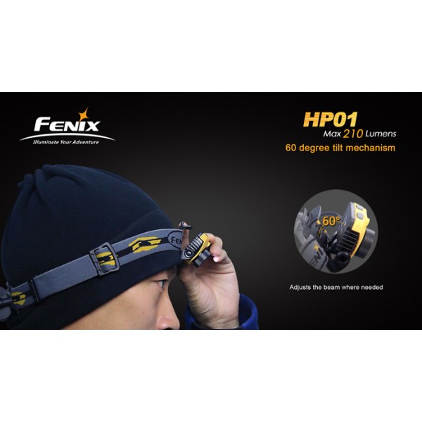 Lanterna LED frontala Fenix HP01 (GRI)