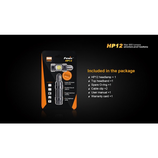 Lanterna LED frontala Fenix HP12