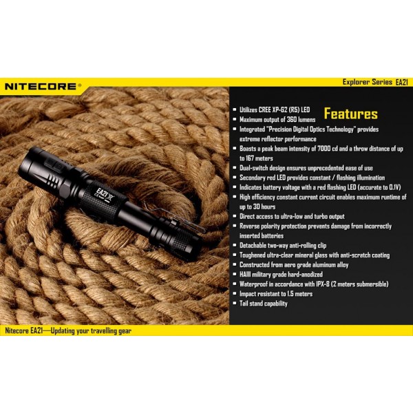 Lanterna LED Nitecore EA21