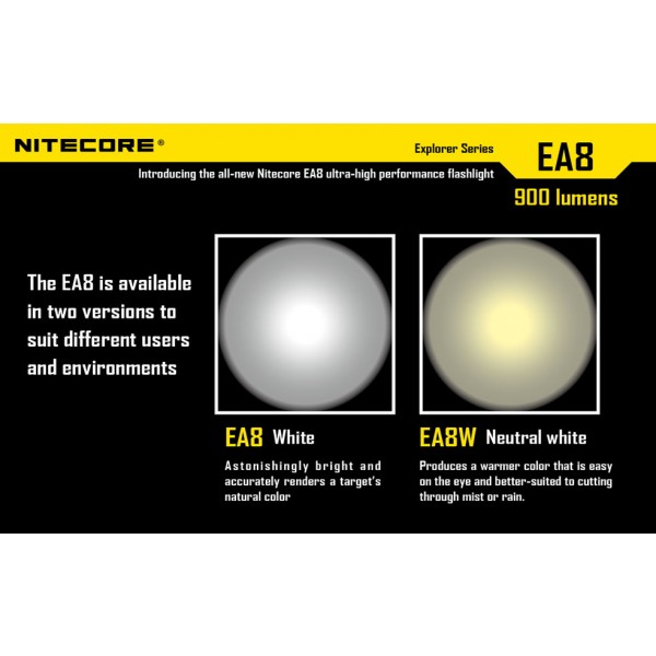 Lanterna LED Nitecore EA8 (White)