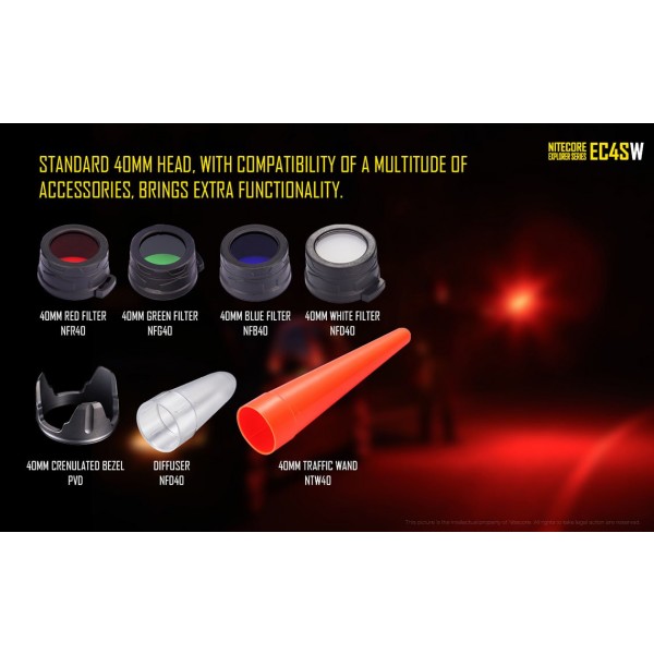 Nitecore EC4SW, Lanternă Led